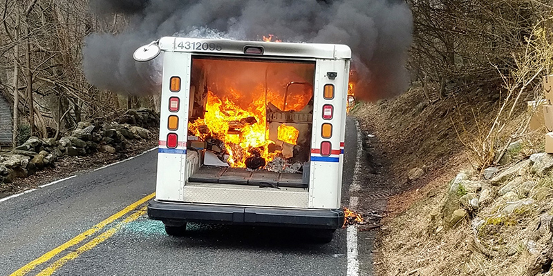 mail-truck-fire-somers-NY mail-truck-fire-somers-NY