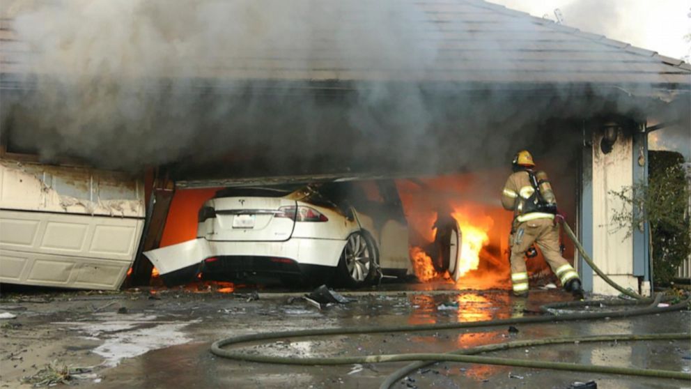 Tesla Fire Garage NTSB Tesla Fire Garage NTSB