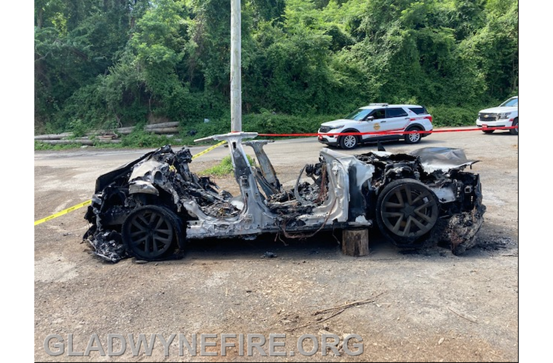 Gladwyne Fire Tesla Model S Gladwyne Fire Tesla Model S
